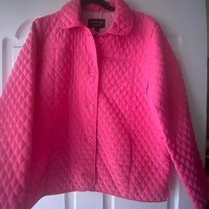 Nordic Lights Black Quilted Jacket/Coat Women's Size L (12-14) Barbiecore